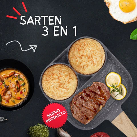 MultiChef™ - Sartén de 3 espacios